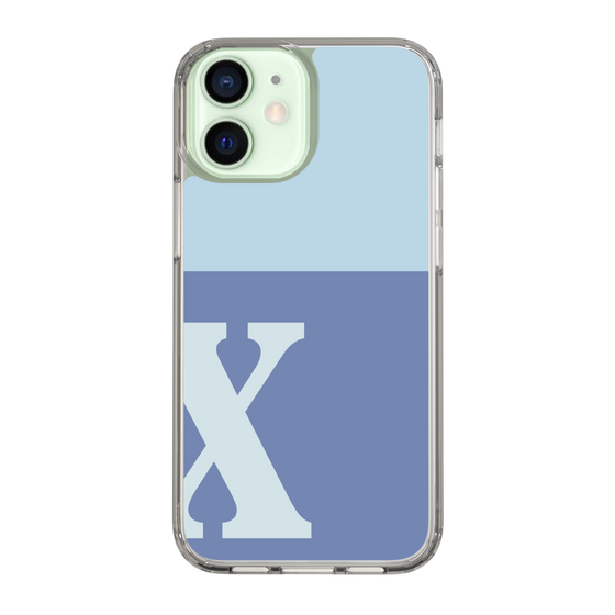 Slim Protection Case［ Original - initial two tone - X blue ］