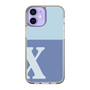 Slim Protection Case［ Original - initial two tone - X blue ］
