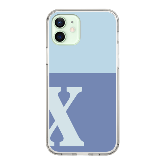 Slim Protection Case［ Original - initial two tone - X blue ］