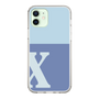 Slim Protection Case［ Original - initial two tone - X blue ］