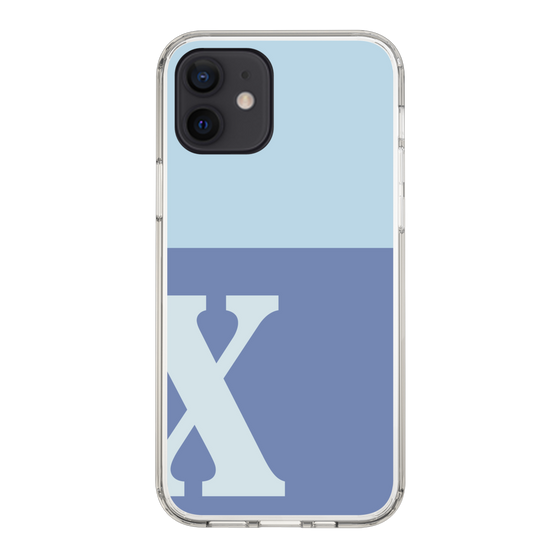 Slim Protection Case［ Original - initial two tone - X blue ］