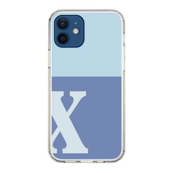 Slim Protection Case［ Original - initial two tone - X blue ］