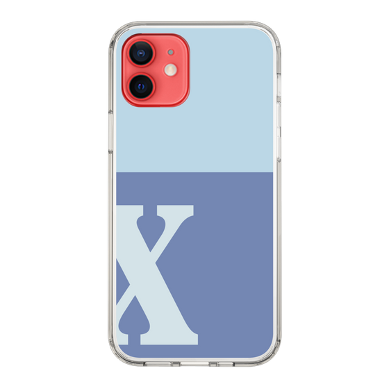 Slim Protection Case［ Original - initial two tone - X blue ］