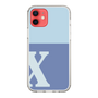 Slim Protection Case［ Original - initial two tone - X blue ］