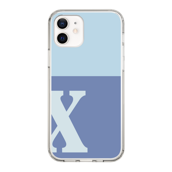 Slim Protection Case［ Original - initial two tone - X blue ］