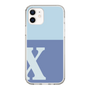 Slim Protection Case［ Original - initial two tone - X blue ］