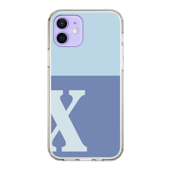 Slim Protection Case［ Original - initial two tone - X blue ］