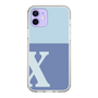 Slim Protection Case［ Original - initial two tone - X blue ］
