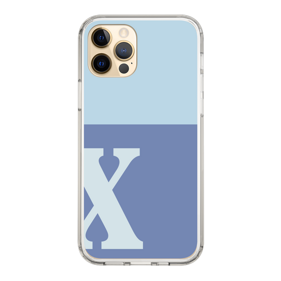 Slim Protection Case［ Original - initial two tone - X blue ］