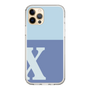 Slim Protection Case［ Original - initial two tone - X blue ］