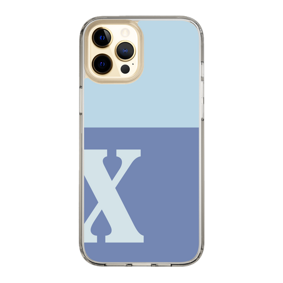 Slim Protection Case［ Original - initial two tone - X blue ］