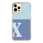 Slim Protection Case［ Original - initial two tone - X blue ］