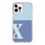 Slim Protection Case［ Original - initial two tone - X blue ］