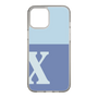 Slim Protection Case［ Original - initial two tone - X blue ］