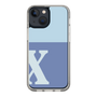 Slim Protection Case［ Original - initial two tone - X blue ］