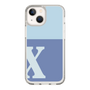 Slim Protection Case［ Original - initial two tone - X blue ］