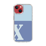 Slim Protection Case［ Original - initial two tone - X blue ］