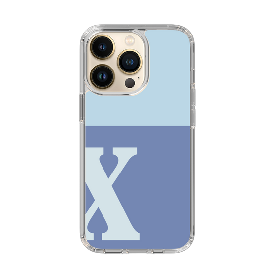 Slim Protection Case［ Original - initial two tone - X blue ］