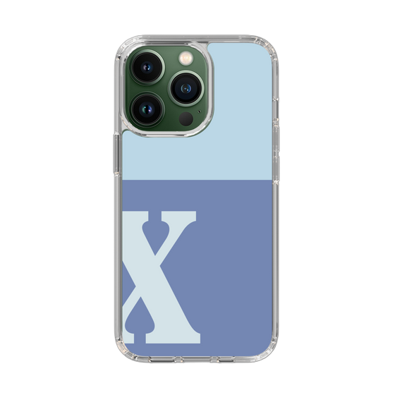 Slim Protection Case［ Original - initial two tone - X blue ］