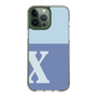 Slim Protection Case［ Original - initial two tone - X blue ］