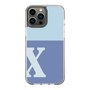 Slim Protection Case［ Original - initial two tone - X blue ］