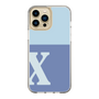 Slim Protection Case［ Original - initial two tone - X blue ］