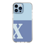 Slim Protection Case［ Original - initial two tone - X blue ］