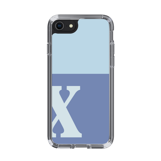 Slim Protection Case［ Original - initial two tone - X blue ］