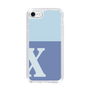 Slim Protection Case［ Original - initial two tone - X blue ］