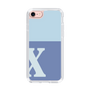 Slim Protection Case［ Original - initial two tone - X blue ］