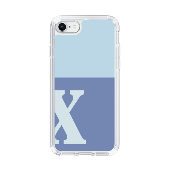 Slim Protection Case［ Original - initial two tone - X blue ］