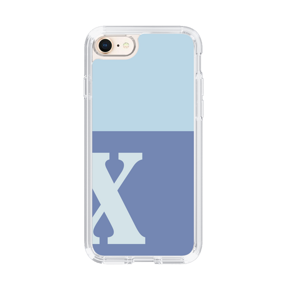 Slim Protection Case［ Original - initial two tone - X blue ］