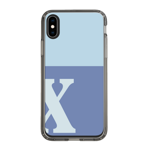 Slim Protection Case［ Original - initial two tone - X blue ］