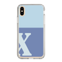 Slim Protection Case［ Original - initial two tone - X blue ］