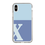 Slim Protection Case［ Original - initial two tone - X blue ］
