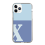 Slim Protection Case［ Original - initial two tone - X blue ］