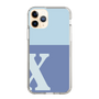 Slim Protection Case［ Original - initial two tone - X blue ］