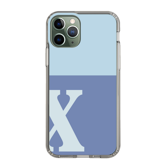 Slim Protection Case［ Original - initial two tone - X blue ］