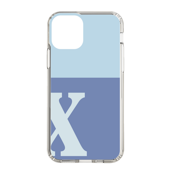 Slim Protection Case［ Original - initial two tone - X blue ］