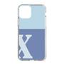 Slim Protection Case［ Original - initial two tone - X blue ］
