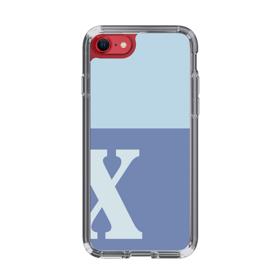 Slim Protection Case［ Original - initial two tone - X blue ］