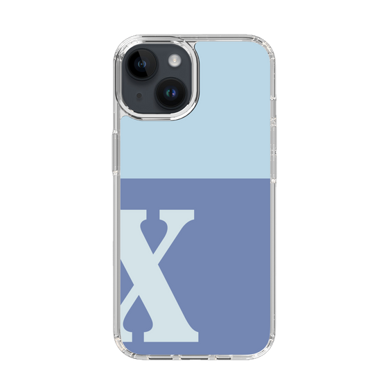 Slim Protection Case［ Original - initial two tone - X blue ］