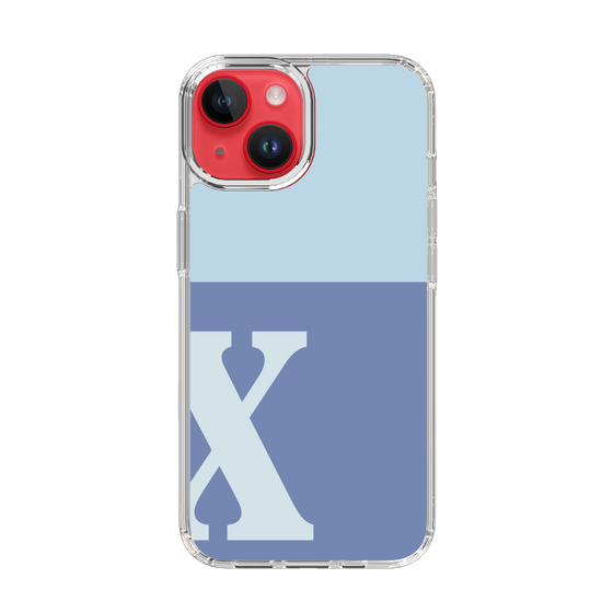 Slim Protection Case［ Original - initial two tone - X blue ］