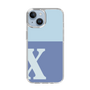 Slim Protection Case［ Original - initial two tone - X blue ］