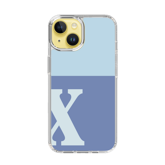 Slim Protection Case［ Original - initial two tone - X blue ］