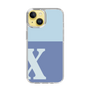 Slim Protection Case［ Original - initial two tone - X blue ］