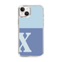 Slim Protection Case［ Original - initial two tone - X blue ］