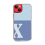 Slim Protection Case［ Original - initial two tone - X blue ］