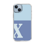 Slim Protection Case［ Original - initial two tone - X blue ］
