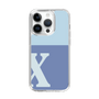 Slim Protection Case［ Original - initial two tone - X blue ］